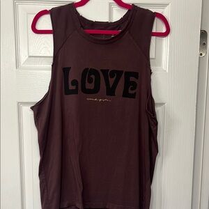 Spiritual Gangster Red Sleeveless Muscle Tee